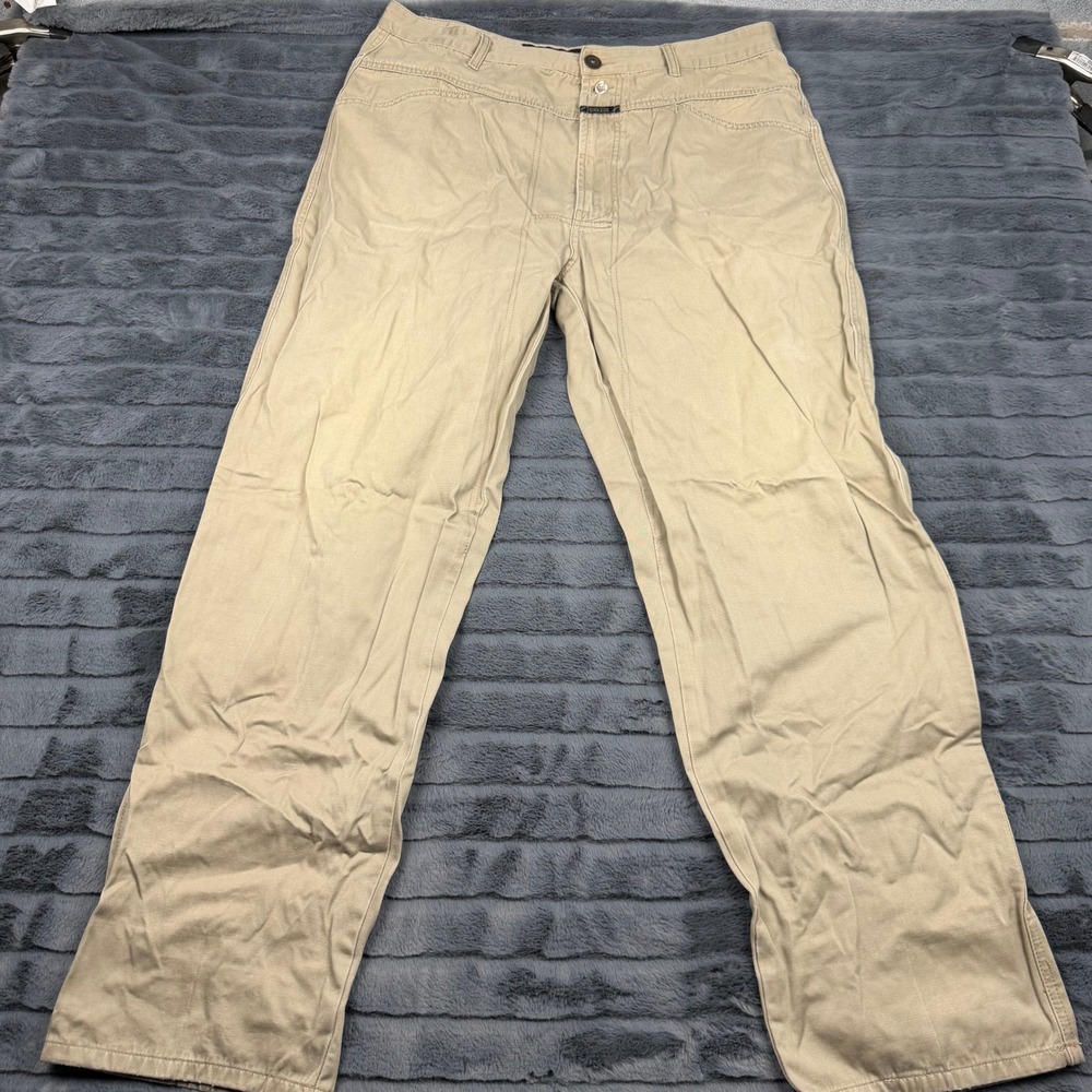 Marithe Francois Girbaud Brand X Khaki Cotton Pants Mens 38 Authentic Fit Tan